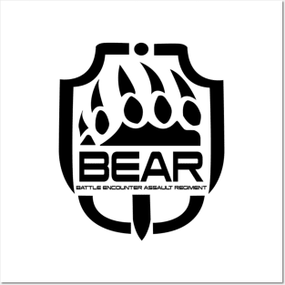 Escape From Tarkov BEAR big black logo Posters and Art